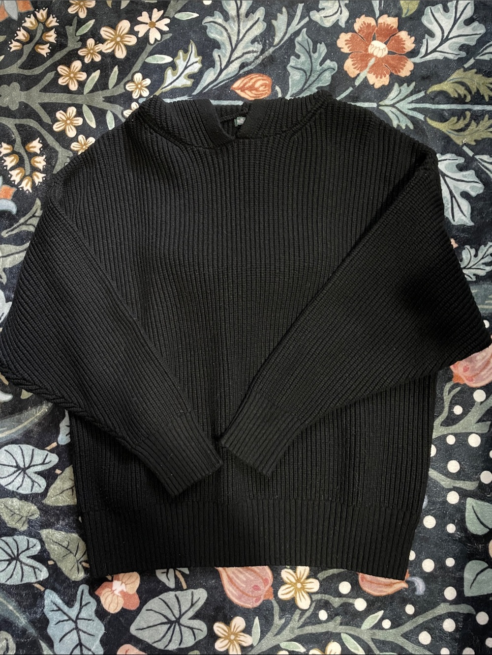 Women’s Black Hooded Sweater